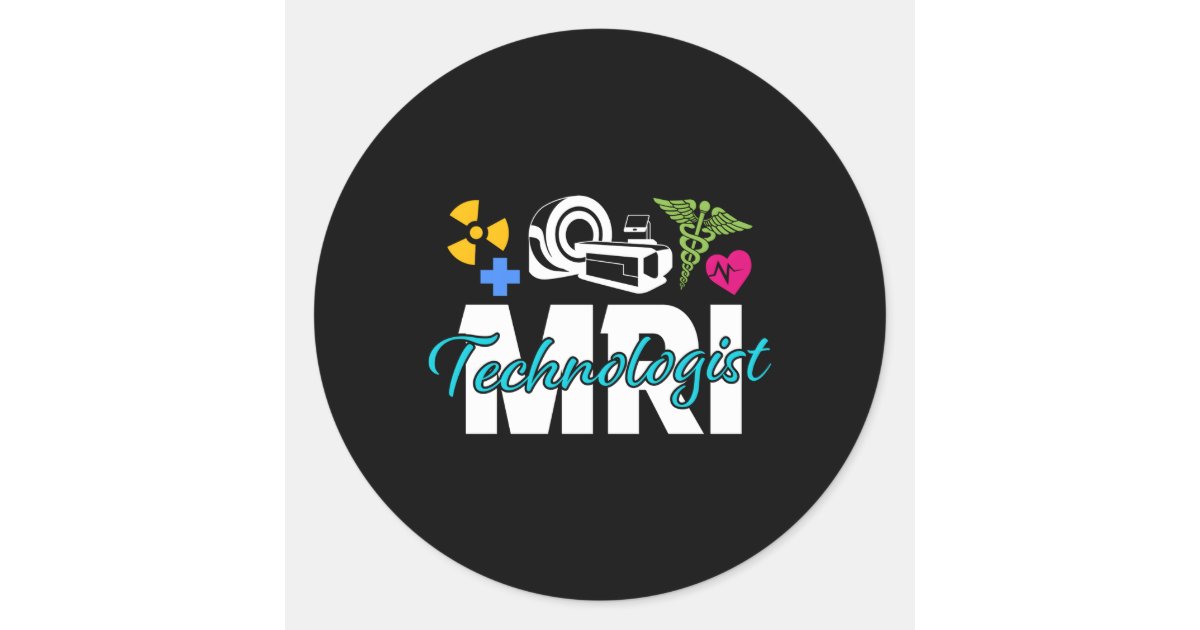 Mri Scanner Sticker Proud Mri Tech Mri Technologist Classic Round Sticker | Zazzle