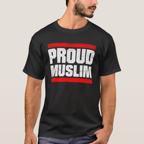 Proud Muslim Muslima Arabic Culture Quran Sura Isl T_Shirt