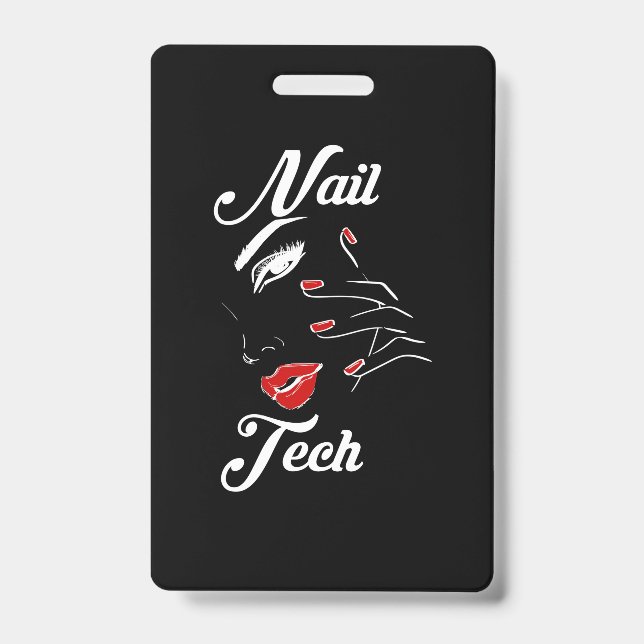 Proud Nail Tech Badge (Front)