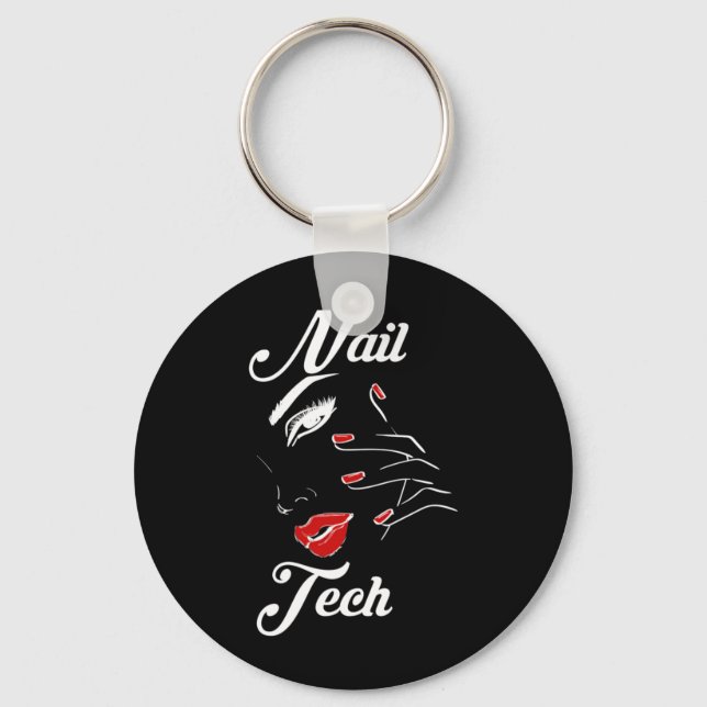 Proud Nail Tech Keychain (Front)