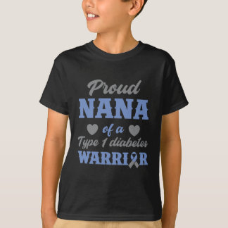 Proud Nana Diabetes Warrior Diabetic Awareness T-Shirt