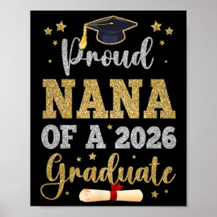 Proud Nana Of A 2026 Graduate Senior Nana Cl Of 20 Poster
