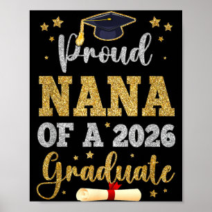 Proud nana of a 2026 graduate senior nana class of poster