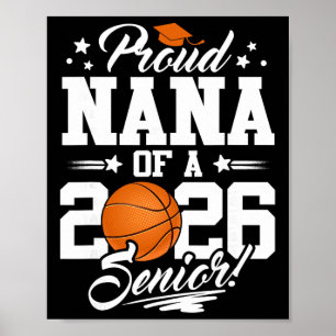 Proud Nana Of A 2026 Senior Sketll Graduation Poster