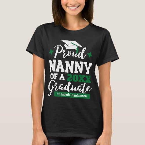 Proud Nanny of a 2023 graduate family matching T_Shirt