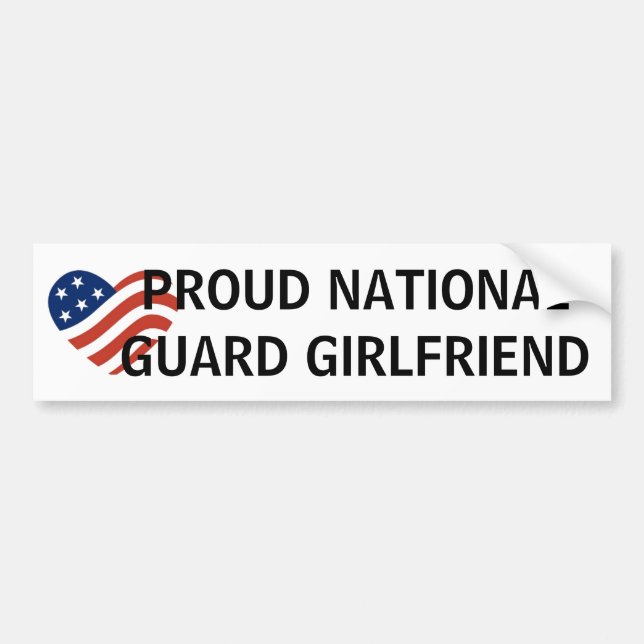 Proud National Guard GF Bumper Sticker (Front)