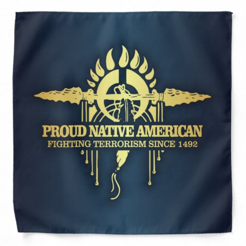 Proud Native American Fighting Terrorism Bandana