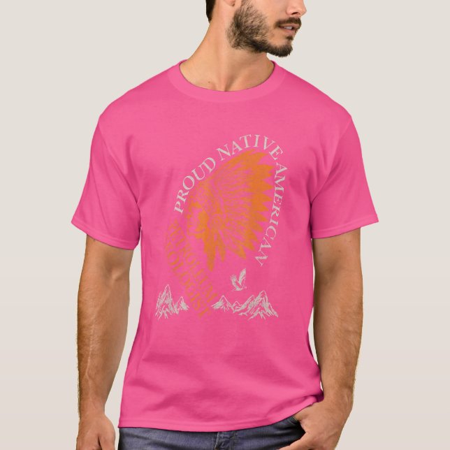 Proud Native American Job Petroleum Geologist T-Shirt (Front)