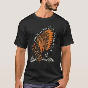 Proud Native American Job Web Editor T-Shirt