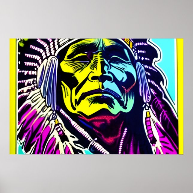 PROUD NATIVE AMERICAN  POSTER (Front)