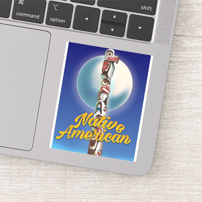 Proud Native American Sticker (Detail)