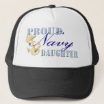 Proud Navy Daughter Trucker Hat at Zazzle