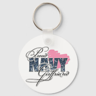 Proud Navy Girlfriend Keychain