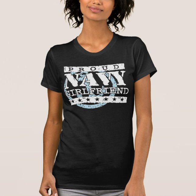 Proud Navy Girlfriend T-Shirt (Front)
