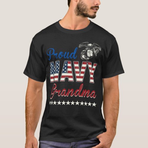 Proud Navy Grandma T_Shirt