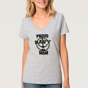 Proud Navy Mom Anchor Shirt