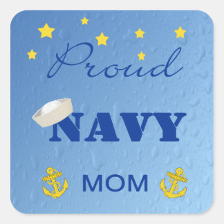 Proud Navy Mom Stickers