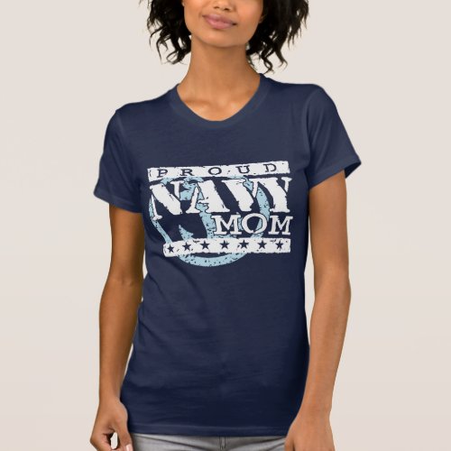 Proud Navy Mom T_Shirt