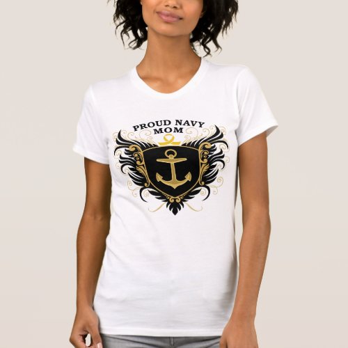 Proud Navy Mom T_Shirt