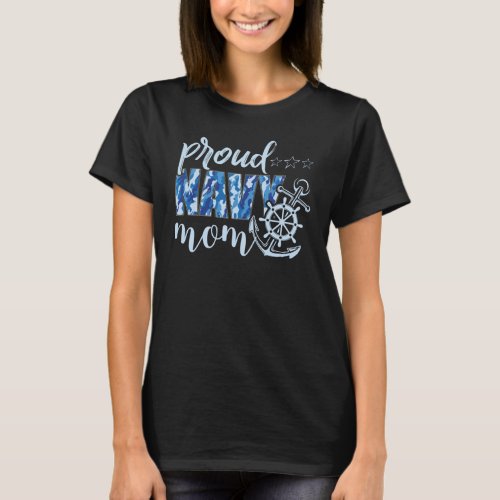 Proud Navy Mom T_Shirt