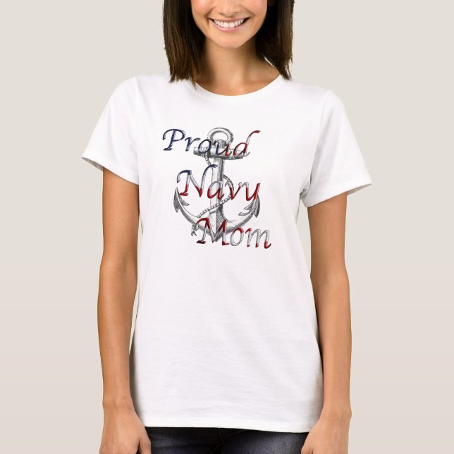 Proud Navy Mom Tank Top (Front)