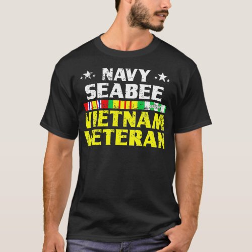 Proud Navy Seabee Vietnam Veteran  T_Shirt