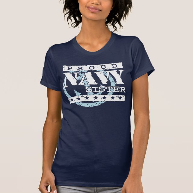 Proud Navy Sister T-Shirt (Front)