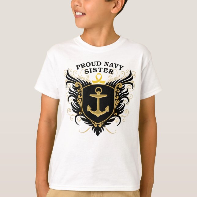 Proud Navy Sister T-Shirt (Front)