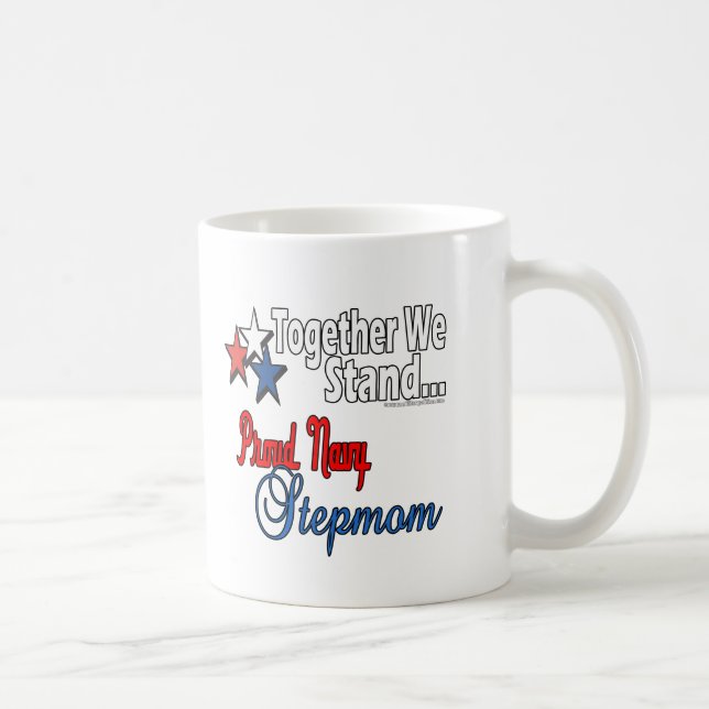 Proud Navy Stepmom Coffee Mug (Right)