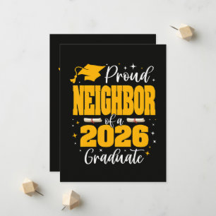 Proud Neighbor Of A Class Of 2026 Graduate Announcement