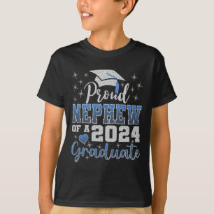 Proud Nephew Of 2024 Graduate Awesome Family Colle T-Shirt