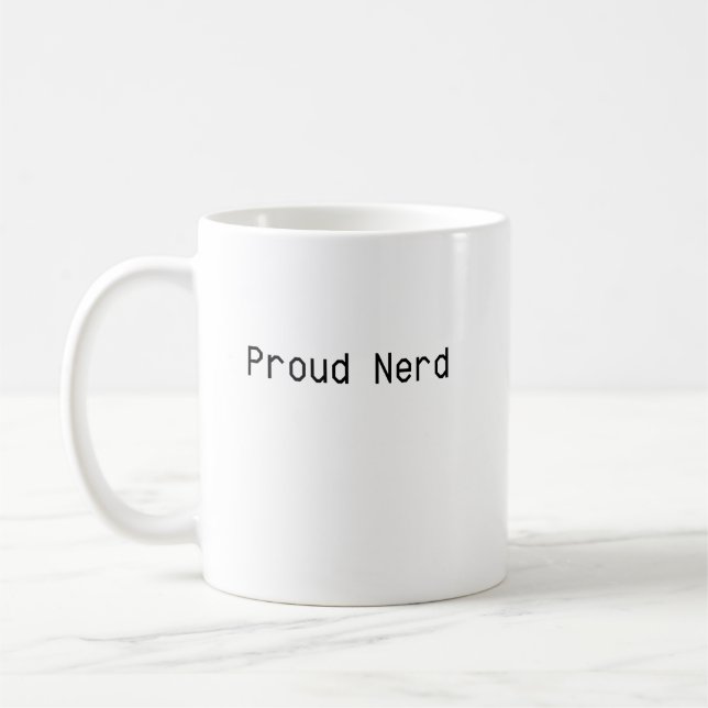 Proud Nerd Coffee Mug (Left)