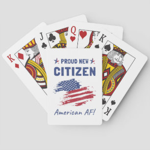Proud New American Citizen, Citizenship Ceremony Poker Cards