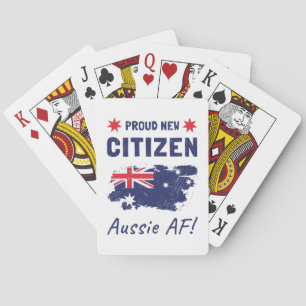 Proud New Australian Citizen, Citizenship Ceremony Poker Cards