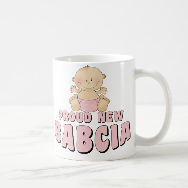 PROUD NEW BABCIA COFFEE MUG (Right)