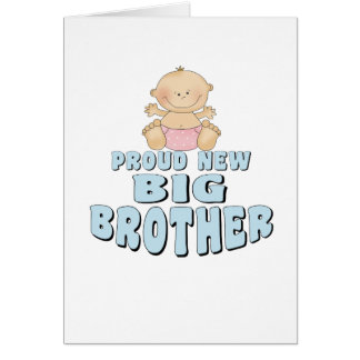Proud New Big Brother Girl Cards
