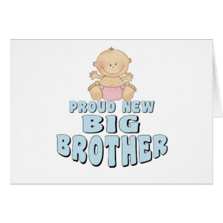 Proud New Big Brother Girl Cards