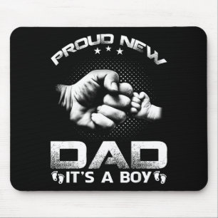 Proud New Dad It's A Boy Mouse Pad