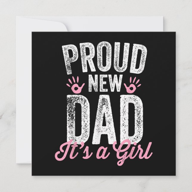 Proud New Dad It's A Girl Gifts Father to be Soon  (Front)