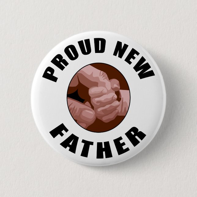 Proud New Father Gift Button (Front)