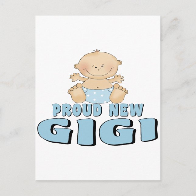Proud New Gigi T-shirt Postcard (Front)