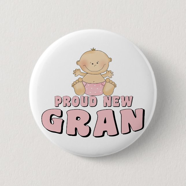 PROUD NEW Gran T-Shirt Button (Front)