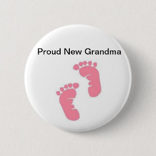 Proud New Grandma Button