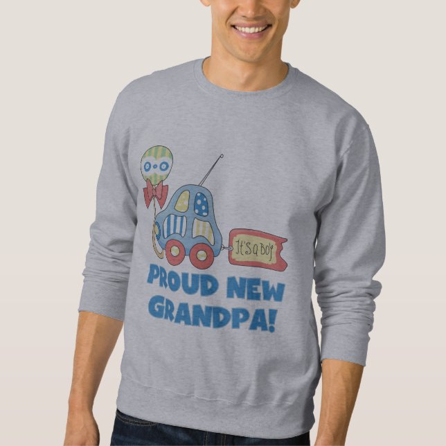 Proud New Grandpa It's a Boy TShirts and Gifts (Front)