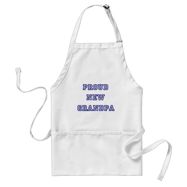 Proud New Grandpa-University Text Tshirts Adult Apron (Front)