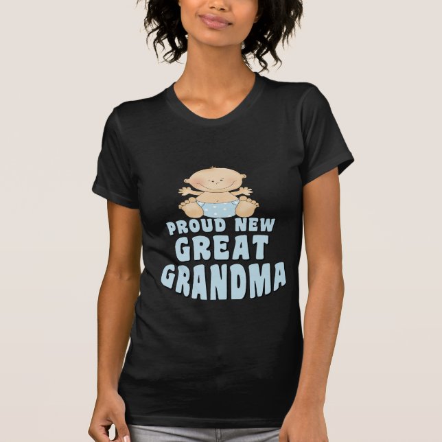 PROUD NEW Great Grandma T-Shirt (Front)