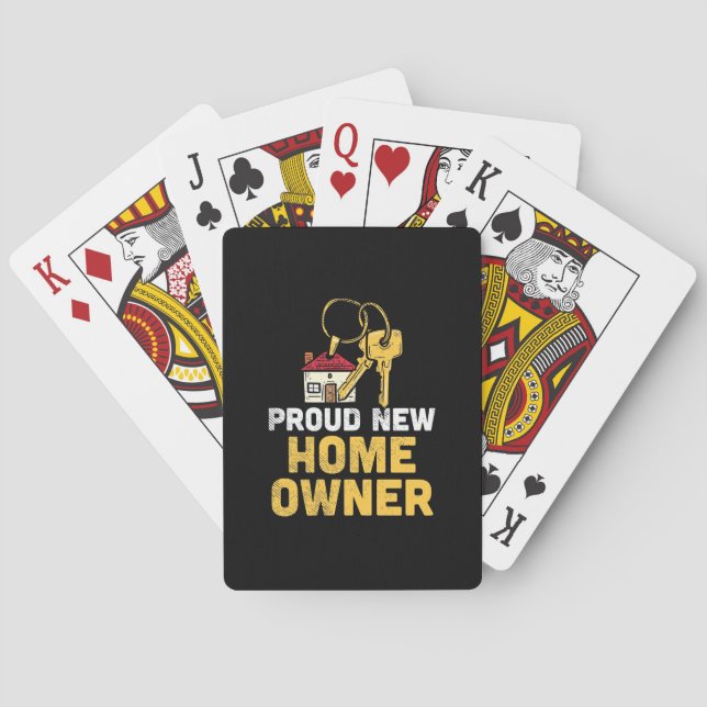 Proud New Home Owner Poker Cards (Back)