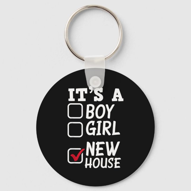 Proud New Homeowner New House Funny New Homeowner  Keychain (Front)