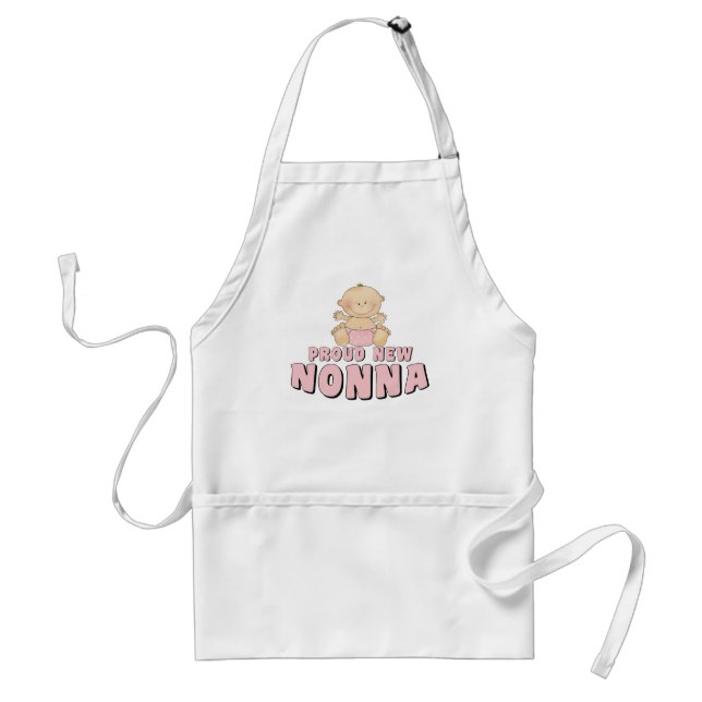 PROUD NEW Nonna T-Shirt Adult Apron (Front)