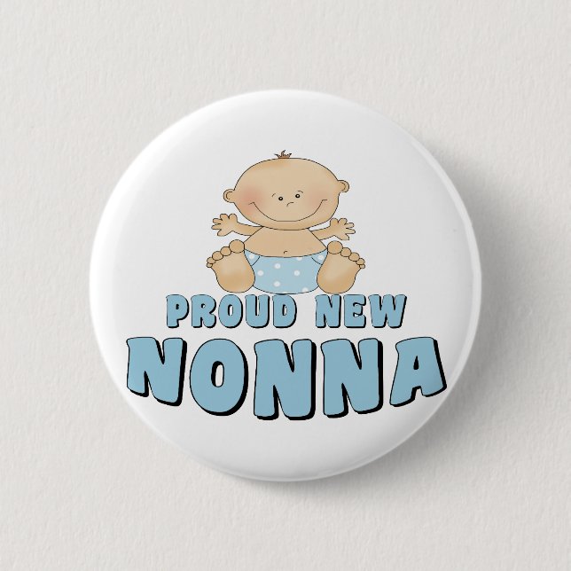 PROUD NEW Nonna T-Shirt Button (Front)